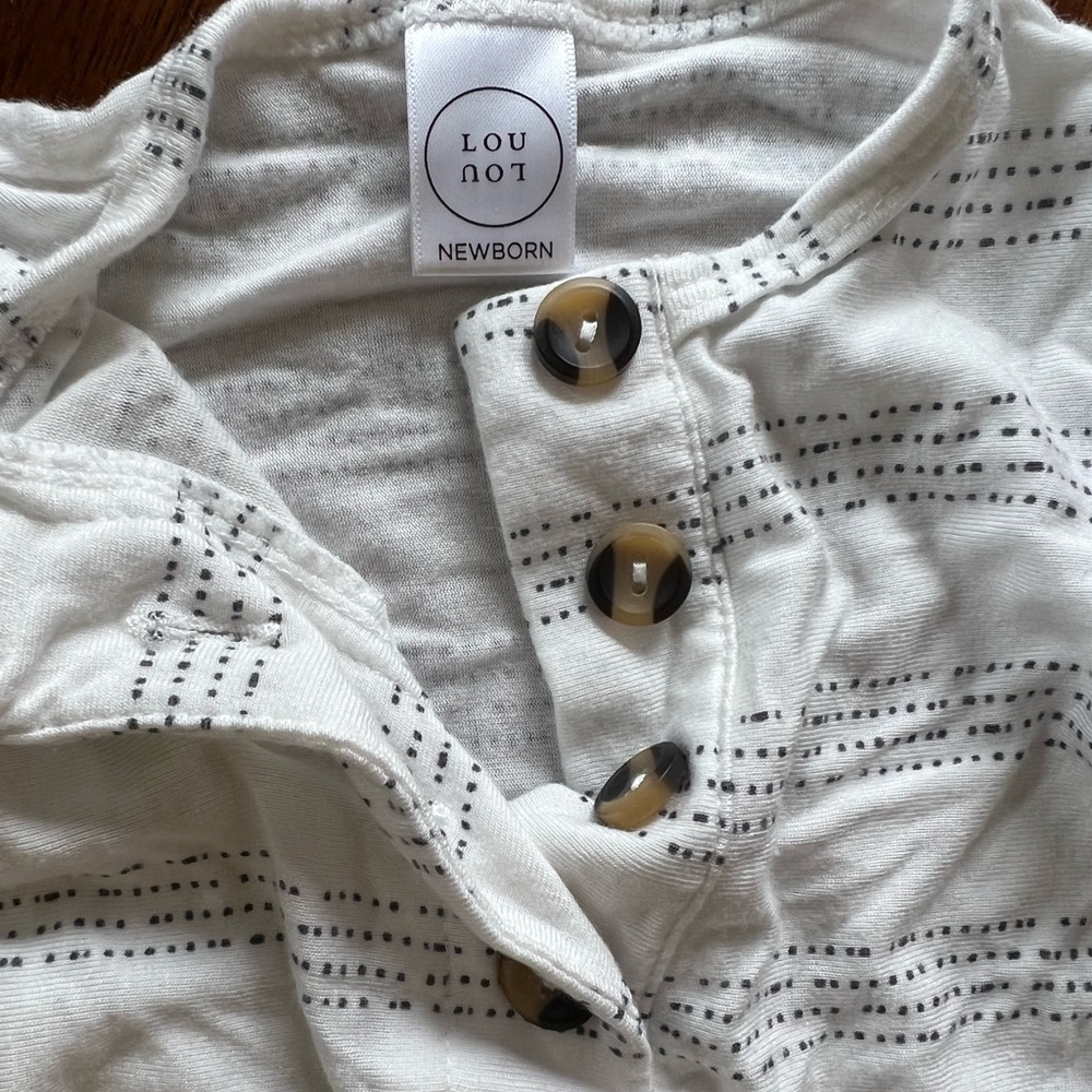 Lou Lou & company newborn sleeper set